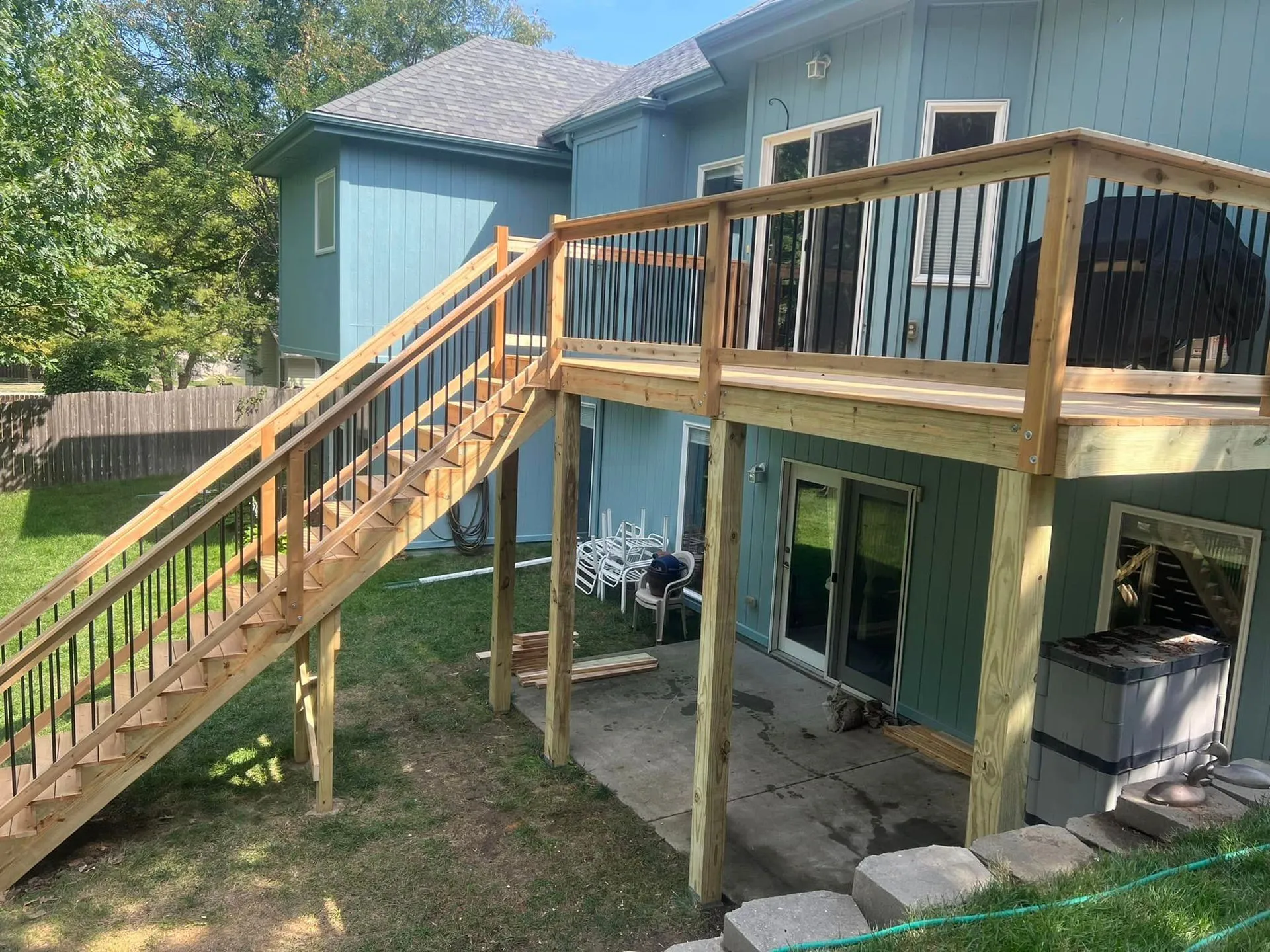 Deck installation in Millard NE Deck installation in Millard NE