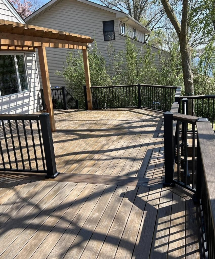 Custom Deck Builds in Elkhorn Beautiful finished project of Custom Deck Builds in Elkhorn, enhancing an outdoor living space