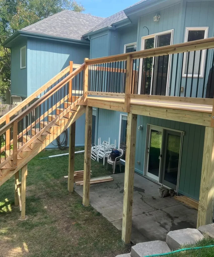 Deck installation in Millard NE Deck installation in Millard NE